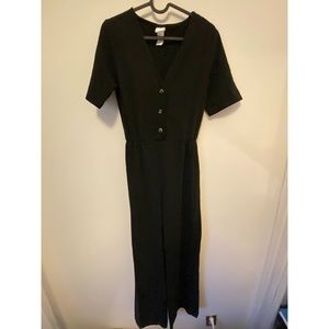 H&M soft jumpsuit black